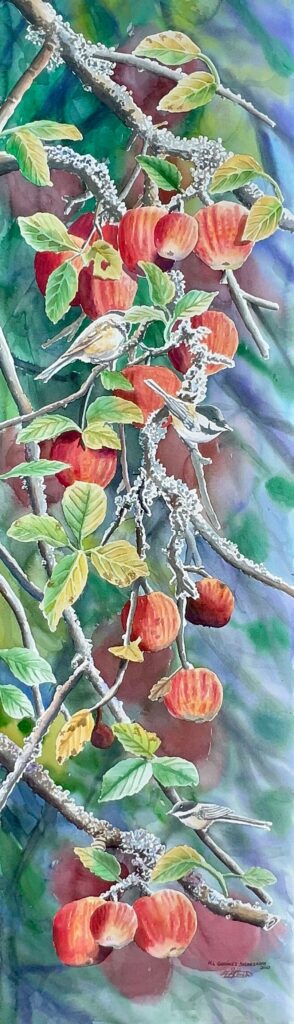 24-Aquarell 130x38 cm.